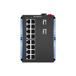 XPTN-9000-65-2GX16GT-X Switch Công nghiệp Scodeno 18 cổng 2*1000 Base-X, 16*10/100/1000 Base-T None PoE